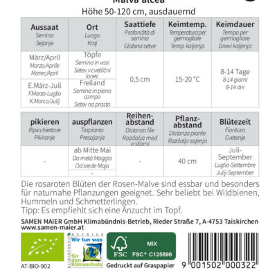 BIO Wildblumen - Rosen-Malve