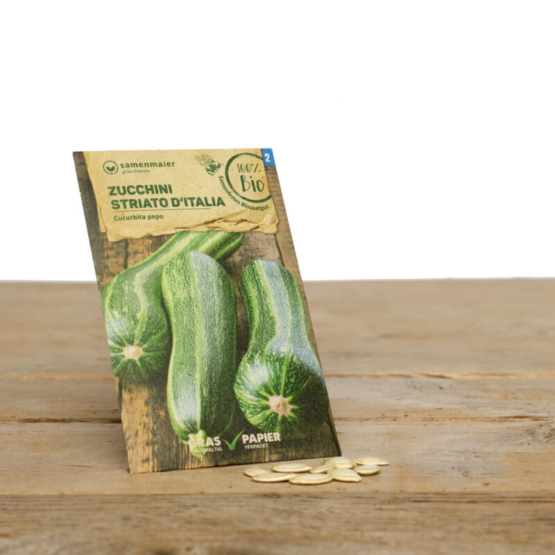 Bio Saatgut Zucchini Striato dItalia von Samen Maier
