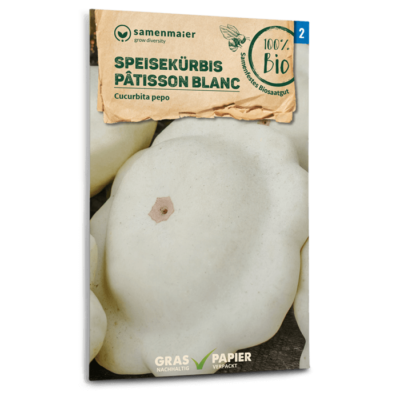BIO Speisekürbis Patisson blanc