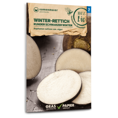 BIO Winter-Rettich Runder schwarzer Winter
