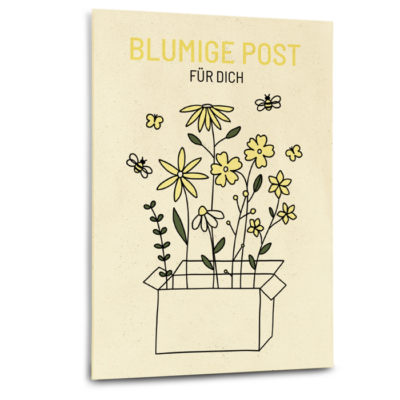 Grußkarte "Blumige Post"