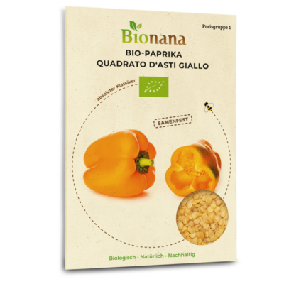 Bio-Paprika „Quadrato d‘Asti Giallo“