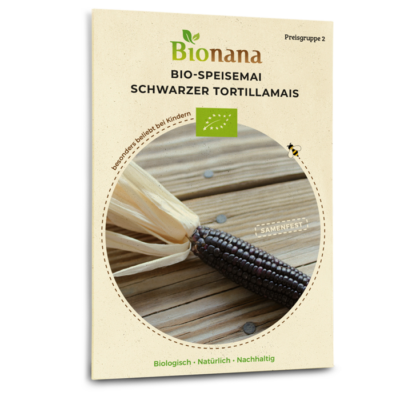 Bio-Speisemais „Schwarzer Tortillamais“