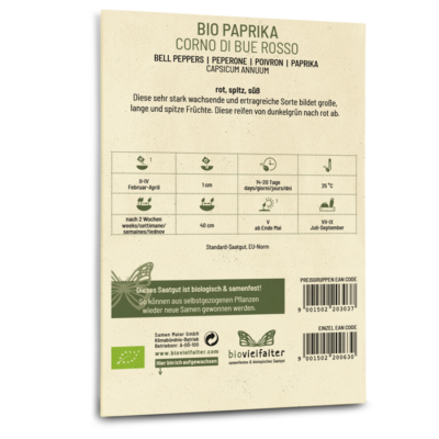 BIO Paprika Corno di bue rosso