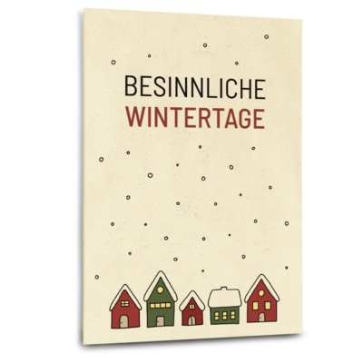 Grußkarte "Besinnliche Wintertage"