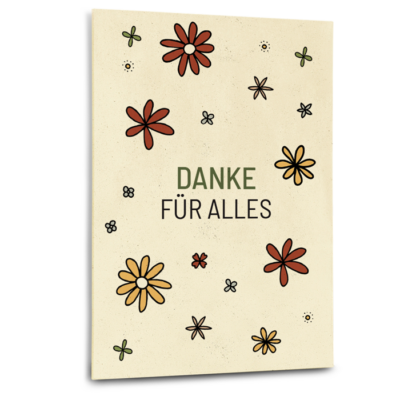Grußkarte "Danke für alles"