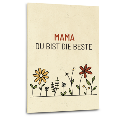 Grußkarte "Mama du bist die beste"