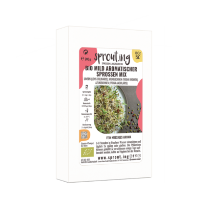 Vorteilsmenge: BIO Sprossen / Microgreens Mild aromatischer Sprossen Mix