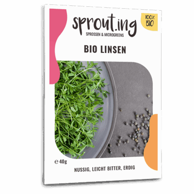 BIO Sprossen / Microgreens Linsen