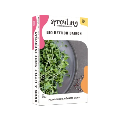 Vorteilsmenge: BIO Sprossen / Microgreens Rettich Daikon